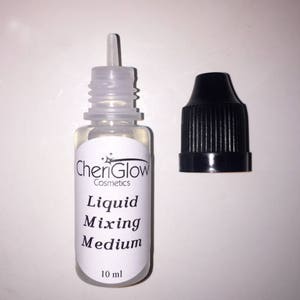 Liquid Mixing Medium, medio de mezcla de polvo, imprimación de maquillaje, polvo laminado fijador, medio de mezcla a prueba de agua, hacer delineador de ojos líquido, sombra de ojos
