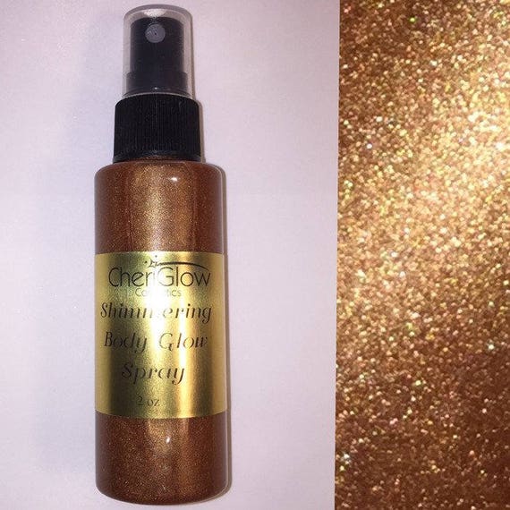 Body Shimmer Oil Bronze Glow Glitter Lotion Face Liquid Highlighter  Illuminator