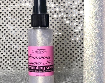 Glamorous Shimmer Mist Illuminating Glow, Shimmer Spray, Champagne Gold Shimmer, Gold Mist, Gold sparkles body spray, Body Mist, Summer mist