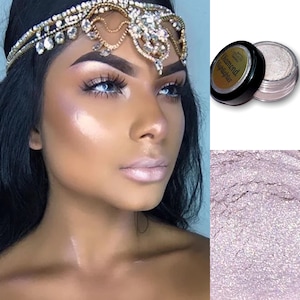 Athena - Lose Diamant Highlighter - Zartes Pink - Luminizer - Schimmer Pulver - Face Glow - Langlebig - Butteriger Glanz