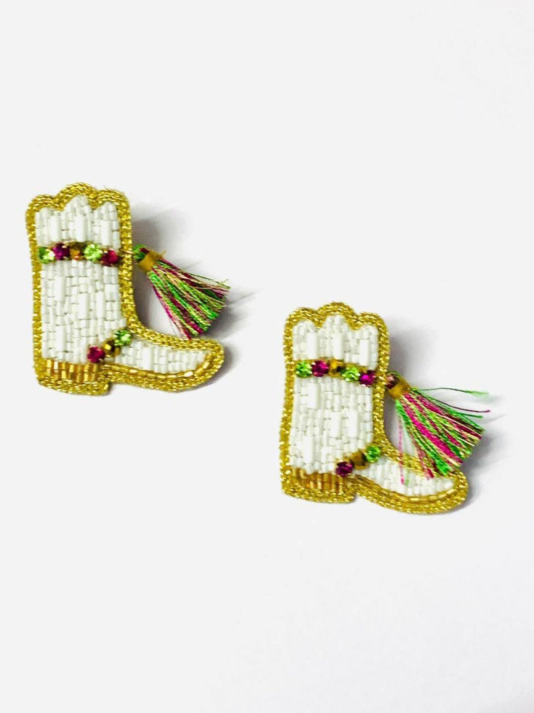 Mardi Gras Shoe Earrings