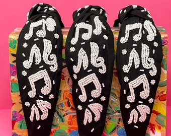 Music Note Headband, Teacher Headband, School Headband, Music Teacher Headband