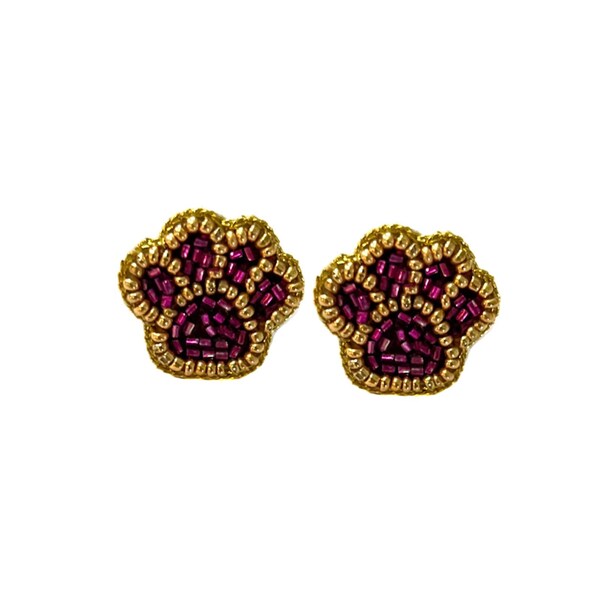 Tiger Paw Earrings, Purple and Gold Tiger Paw Earrings, LSU Tiger Paw