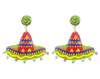 Orecchini a strati in acrilico Fiesta da 2,5 - Orecchini Cinco de Mayo