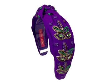 Karneval Maske mit Feder Stirnband, Karneval Stirnband,