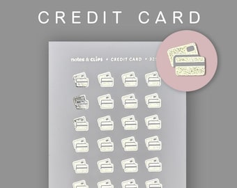 Foiled Credit Card Planner Stickers