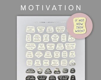 Foiled Motivational Planner Stickers