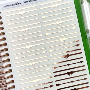 Mixed Foiled Divider Stickers