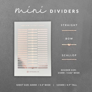 Mini adesivi divisori laminati: Hobonichi Weeks Planner