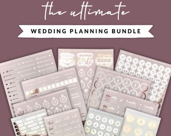 Wedding Planning Stickers - The Ultimate Bundle