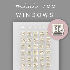 Window Icons, Planner Stickers, Housekeeping Icon Sticker, Mini Planner Stickers, Functional Planner Stickers, Mini Icon Stickers