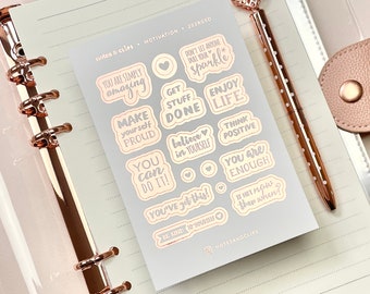 Foiled Motivational Planner Stickers