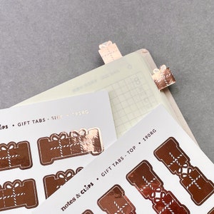 Page Markers for Planners, Mini Tabs, Gift Bookmark, Planner Bookmark