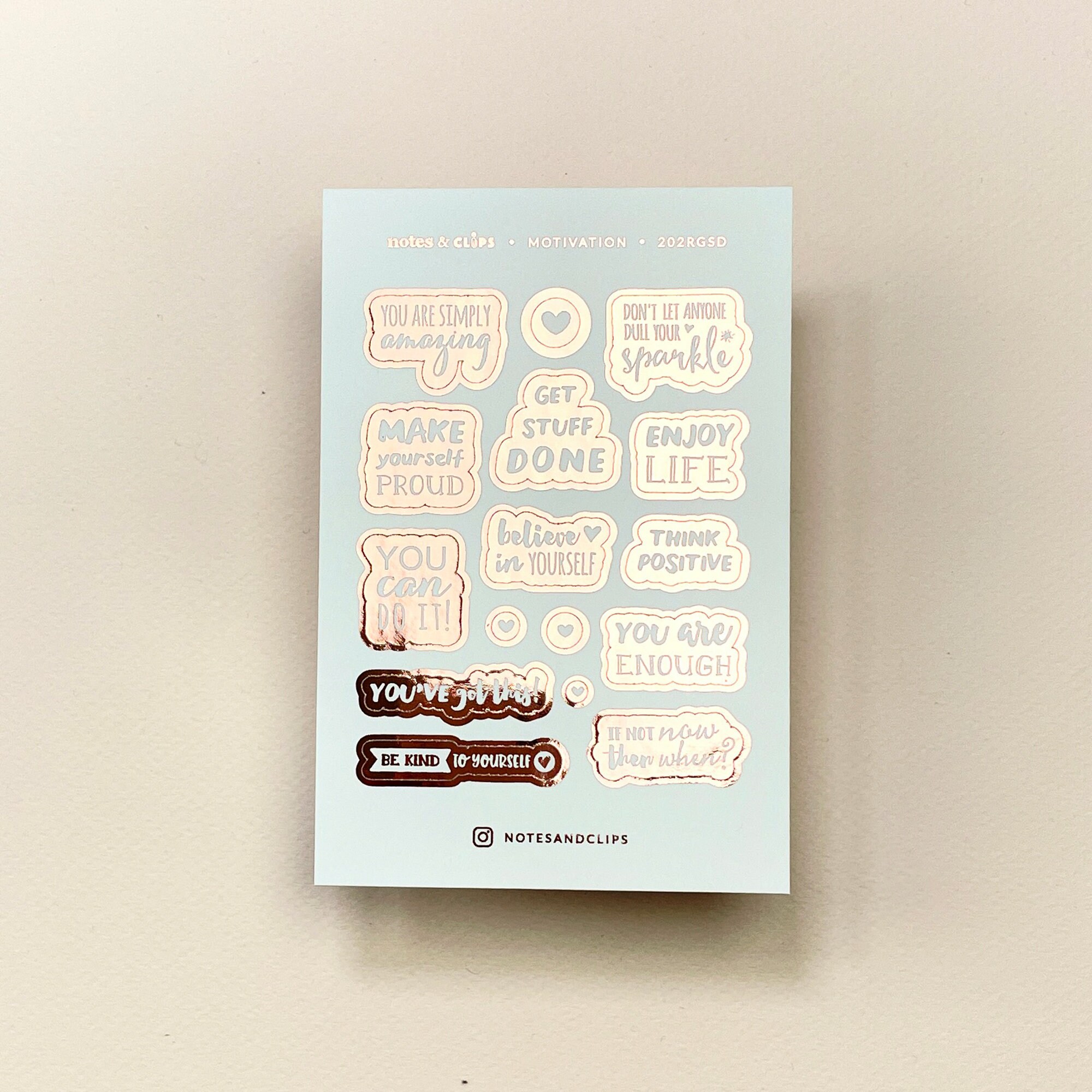 Foiled Motivational Planner Stickers - Etsy