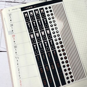 Hobonichi Weeks Day Covers Day Numbers Week Strips Foiled - Etsy