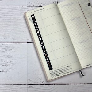 Hobonichi Weeks Day Covers Day Numbers Week Strips Foiled - Etsy