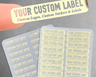 Clear Custom Label Stickers