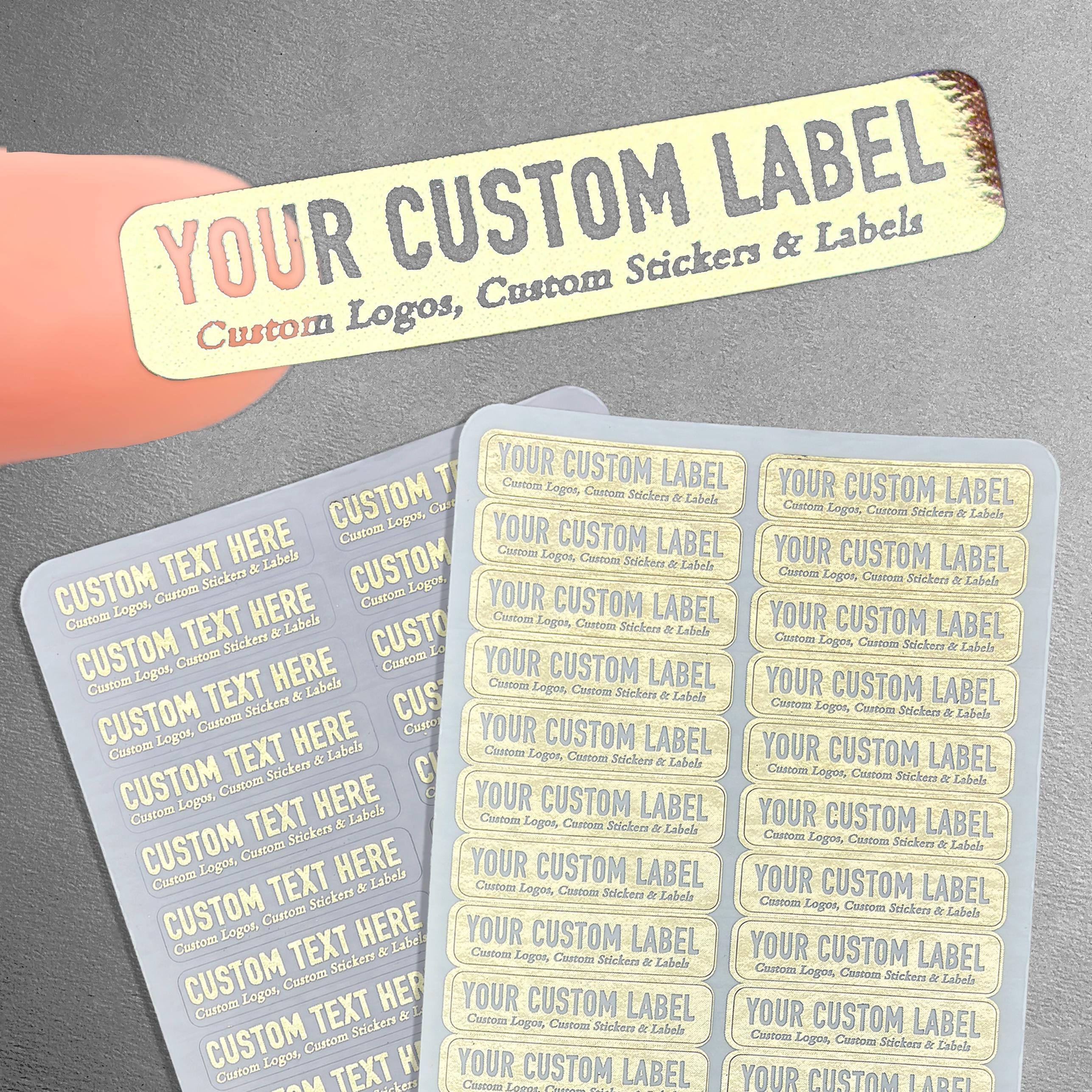 Clear Custom Label Stickers - Etsy