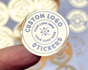 Custom Logo Stickers – Personalised Round Packaging Labels