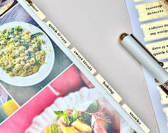 Recipe Book Tabs