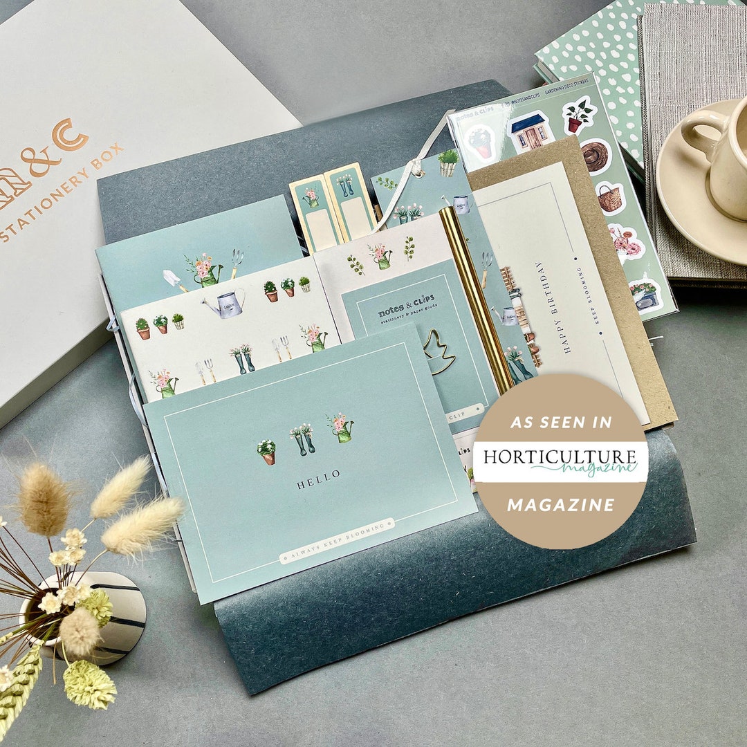 Stationery Box Gardening Theme Stationery Letterbox Gift Etsy