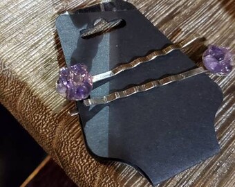 Crystal Point Hair Pins