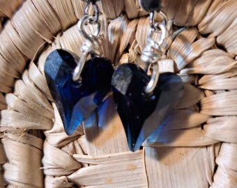 Blue Crystal Hearts