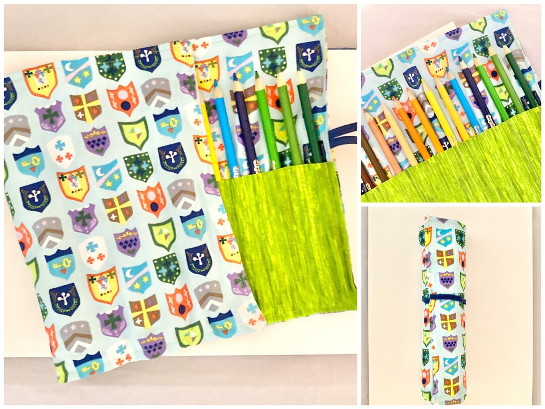Pencil Roll,colored Pencil Roll,pencil Roll up Case,kids Pencil Roll