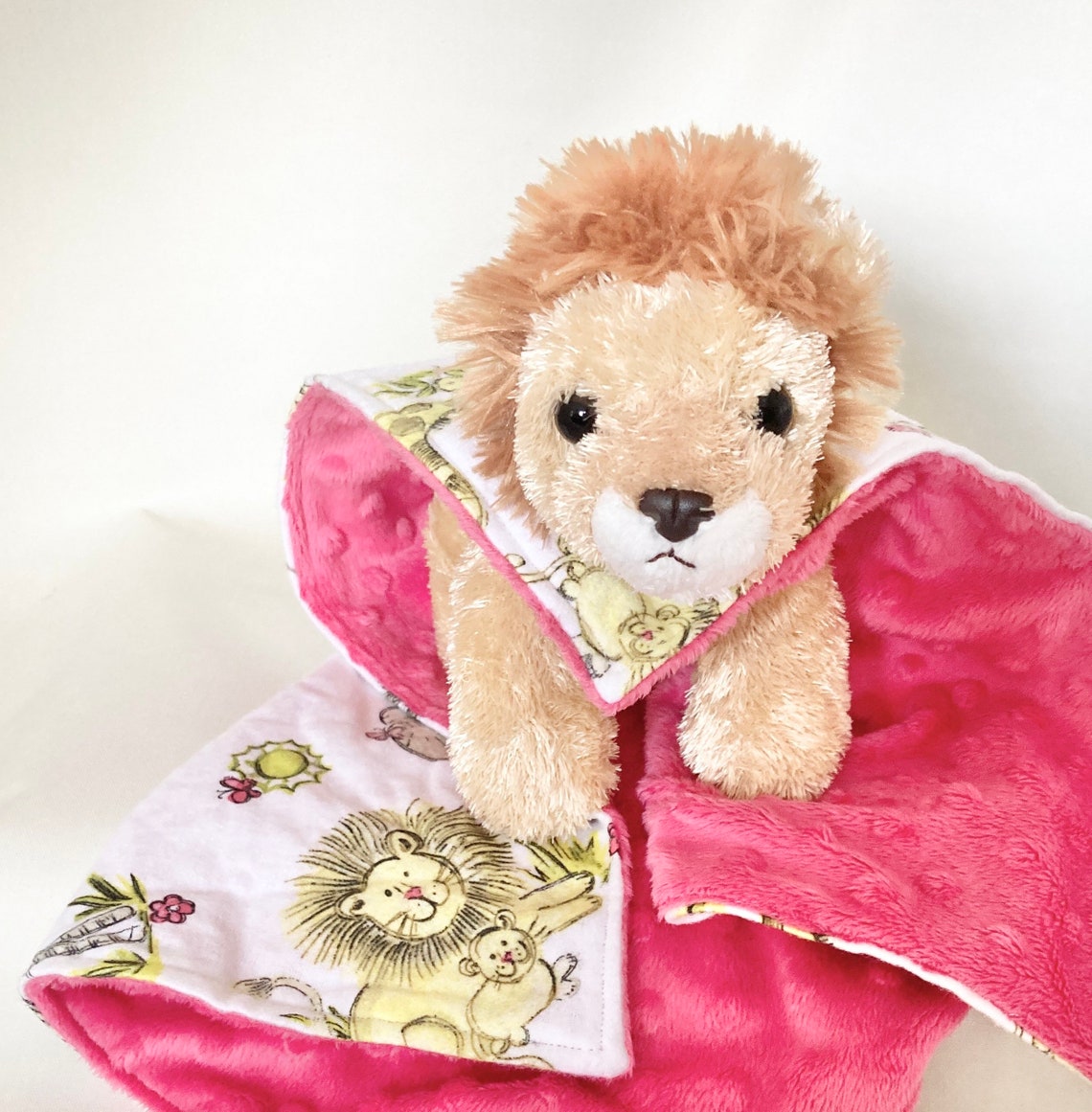 Lion lovey lion security blanket lion baby lovey lovey for Etsy