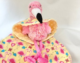 flamingo security blanket
