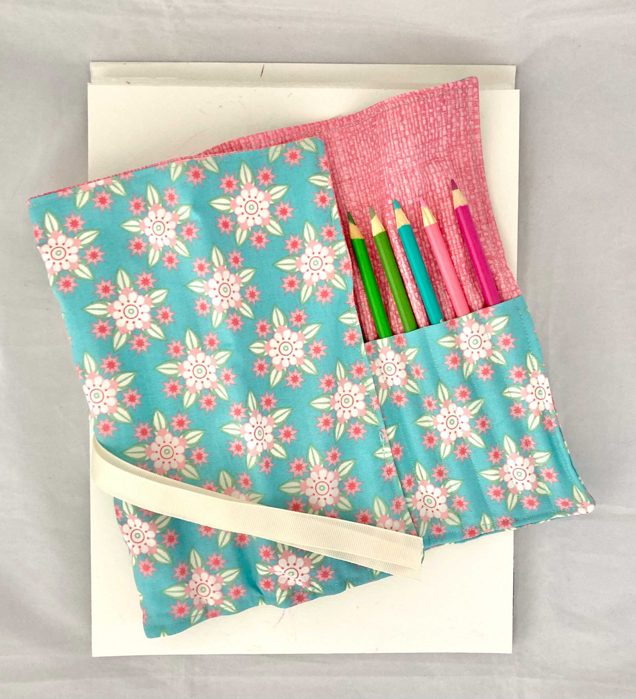 Roll up pencil case colored pencil holder colored pencil Etsy