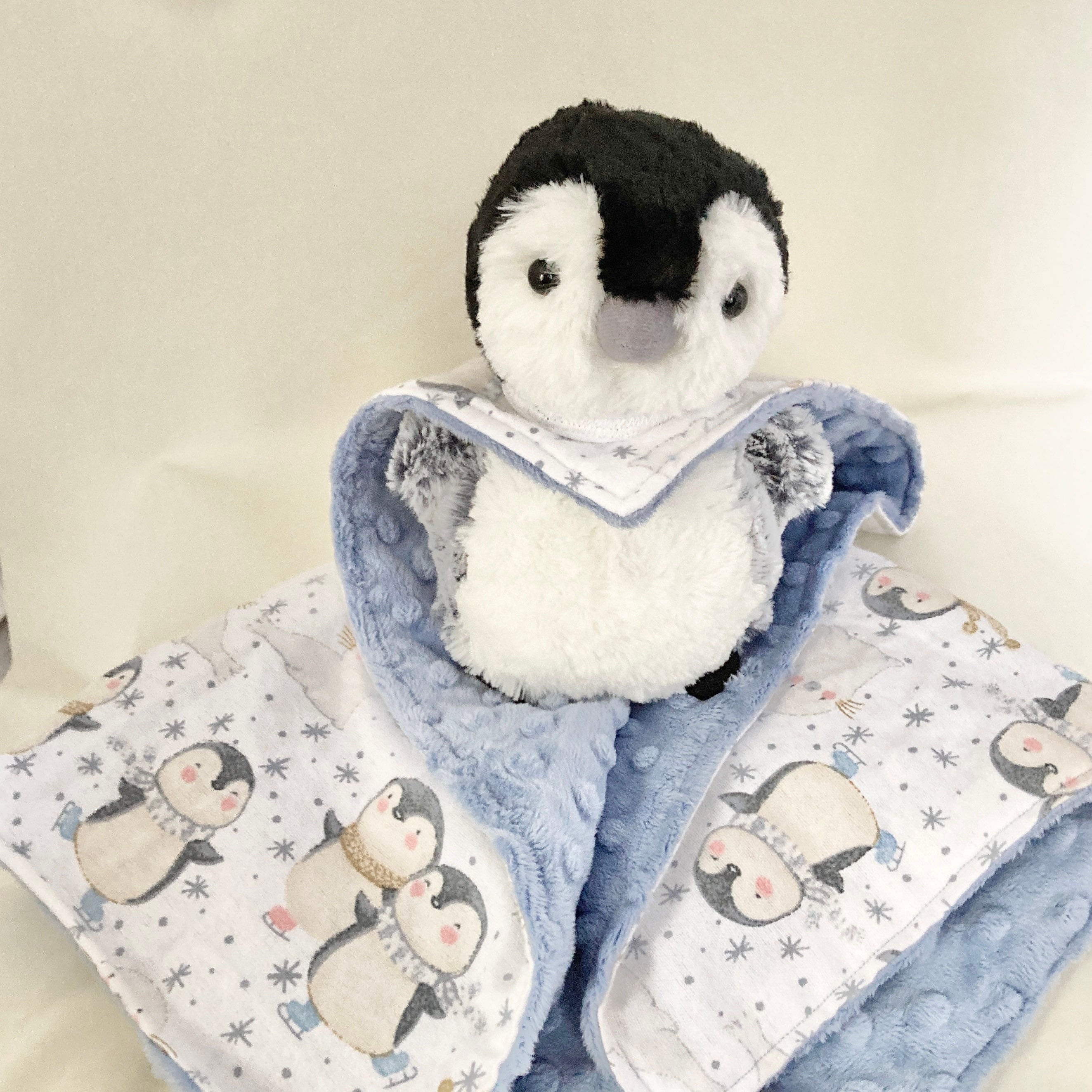Penguin Lovey Stuffed Animal Lovey Lovey for Babies Penguin Etsy