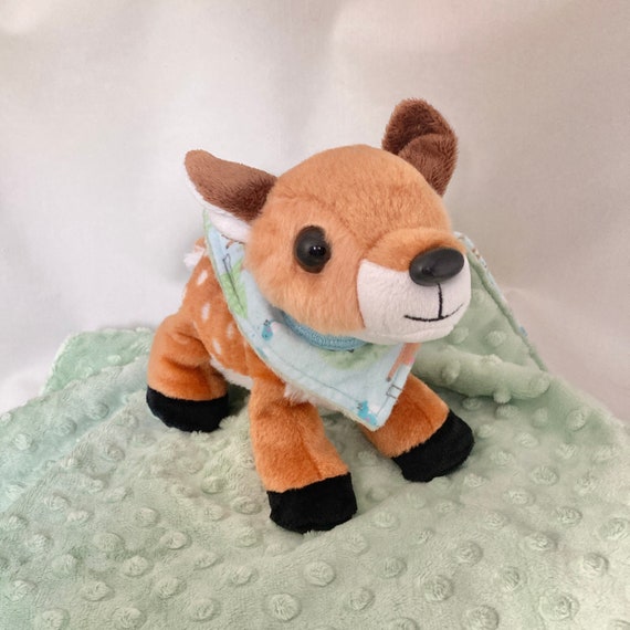 Deer Lovey,security Blanket,fawn Baby Blanket,woodland Lovey