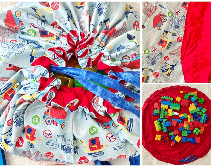 Drawstring Playmattoy Storage Bagplay Mat Bagplay and Go Etsy