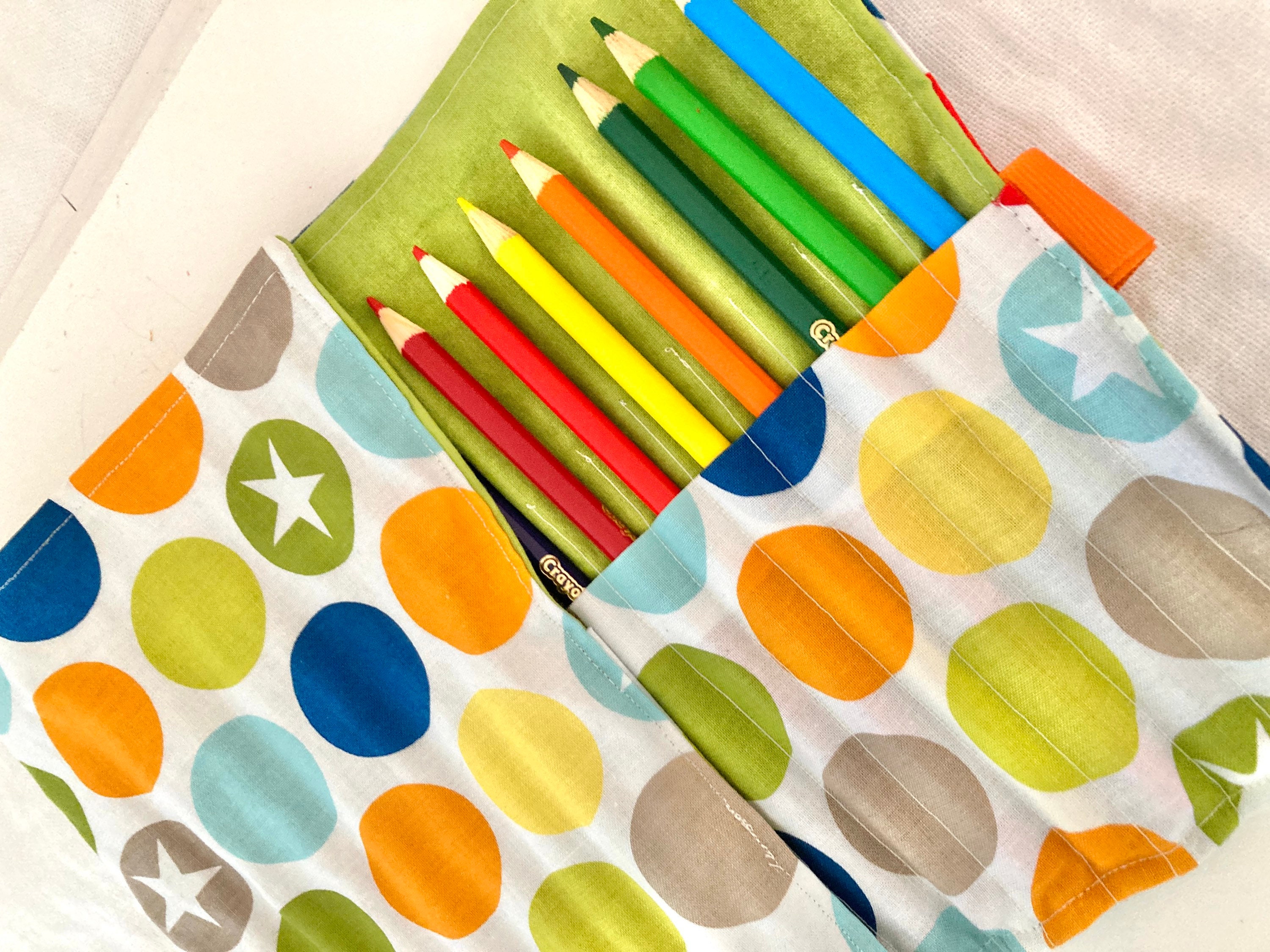 Roll up pencil case colored pencil holder colored pencil Etsy