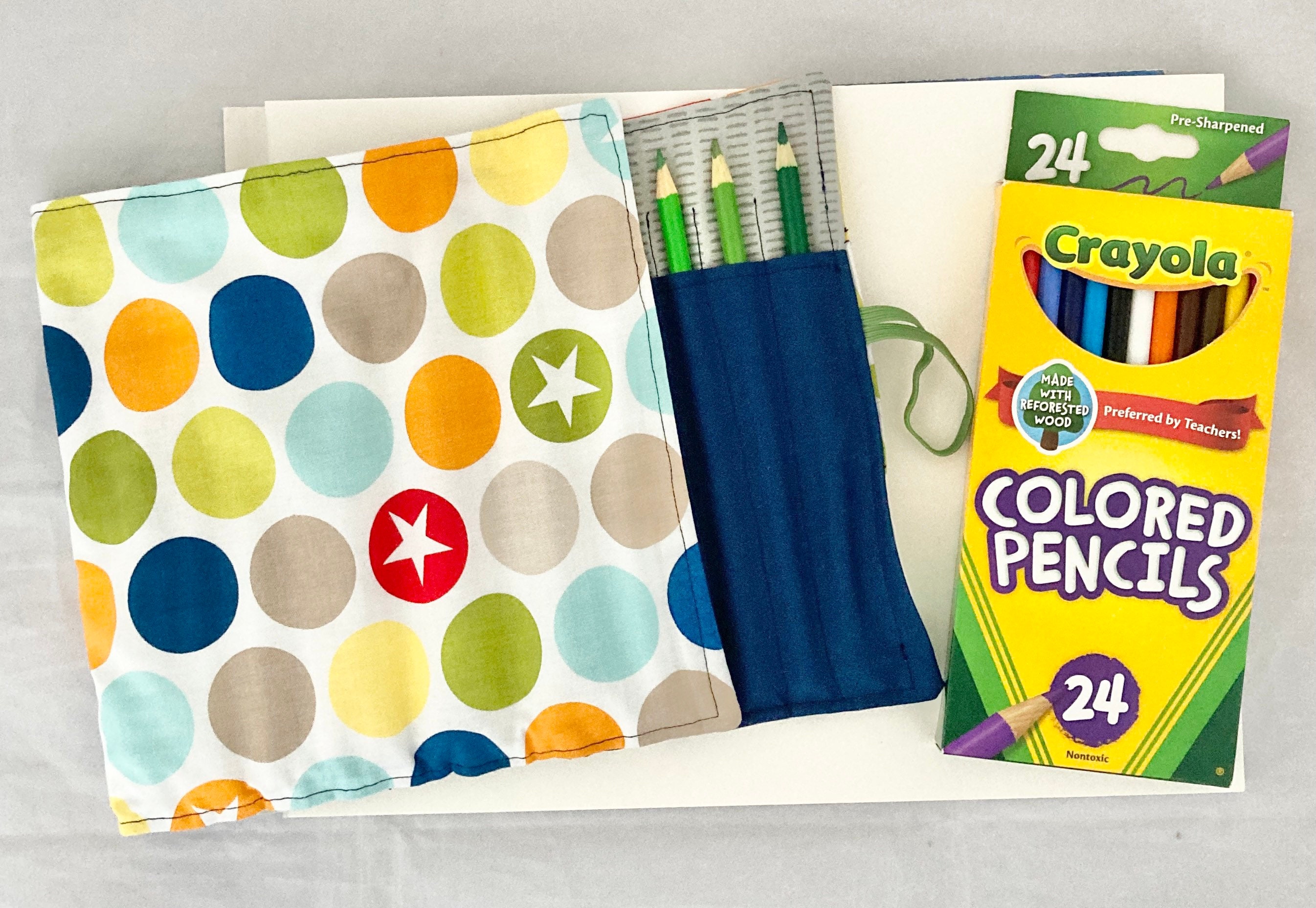 Roll up pencil case colored pencil holder colored pencil Etsy