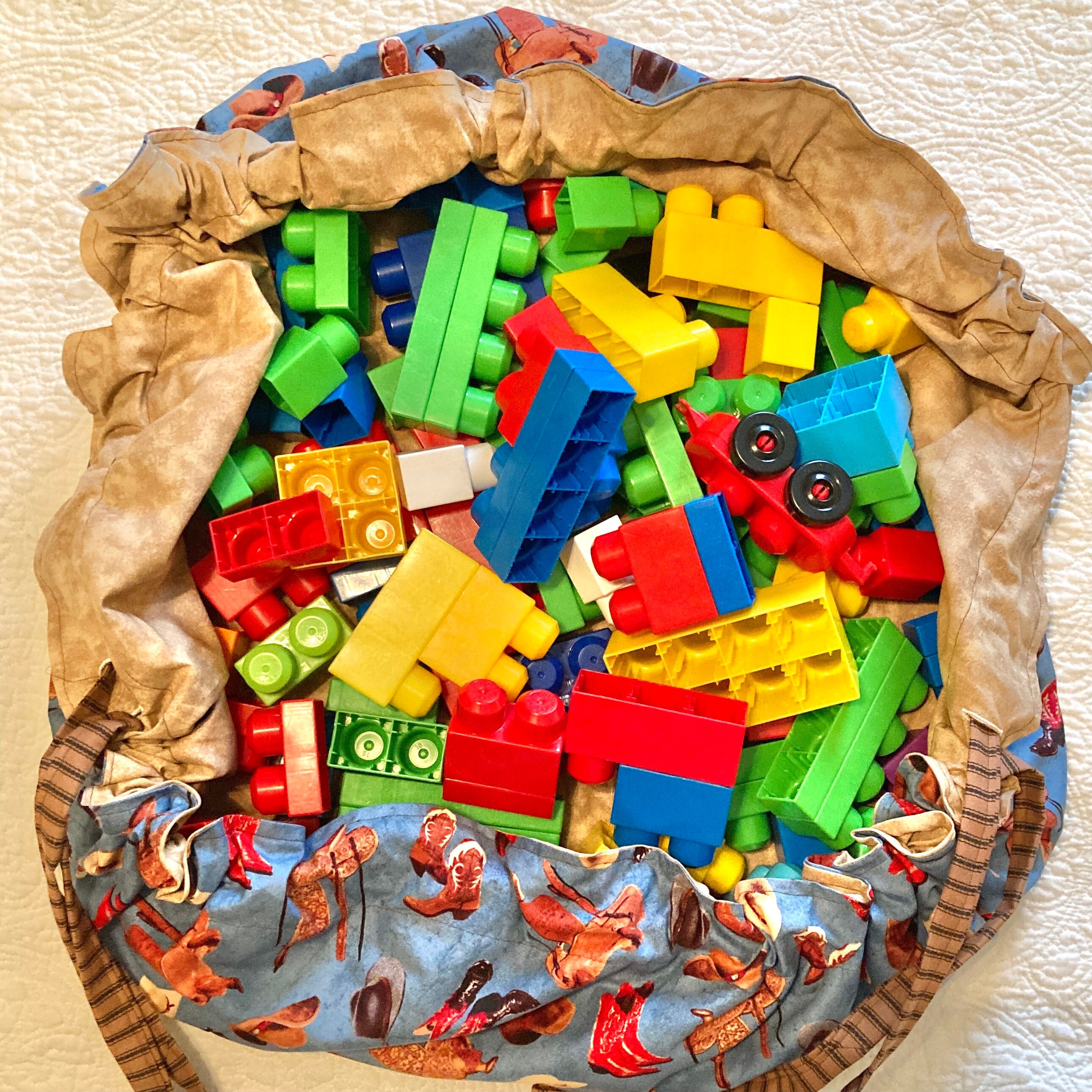 Drawstring playmat play mat bag toy storage bag playmat toy Etsy