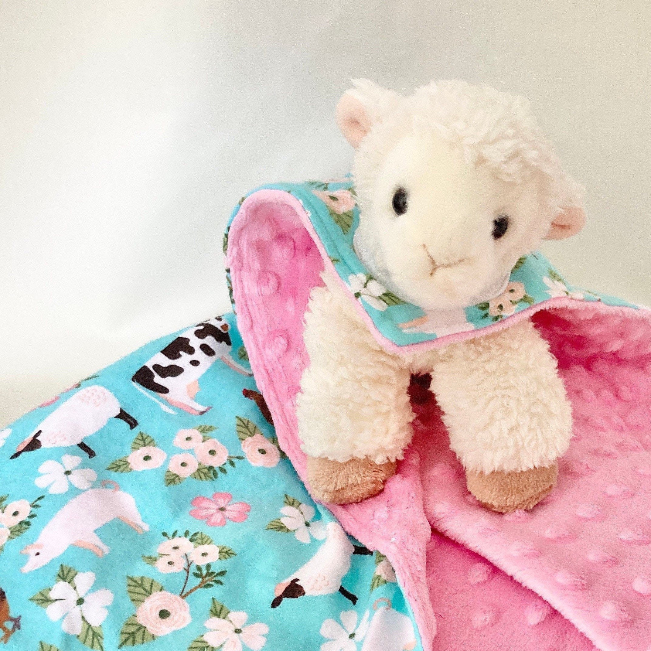 Lamb lovey security blanket lamb baby lovey lamb baby gift Etsy