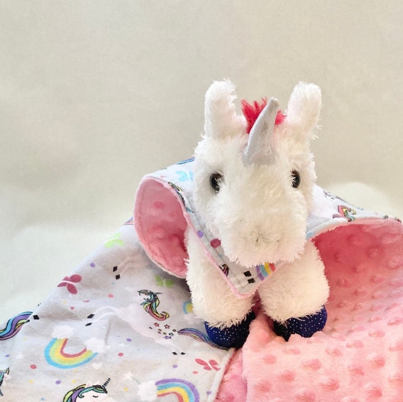 Animal Baby Lovey unicorn Lovey security Blanket large Lovey Stuffed Animal Lovey lovey for Baby baby Girl Lovey girl Baby Gift Etsy Canada