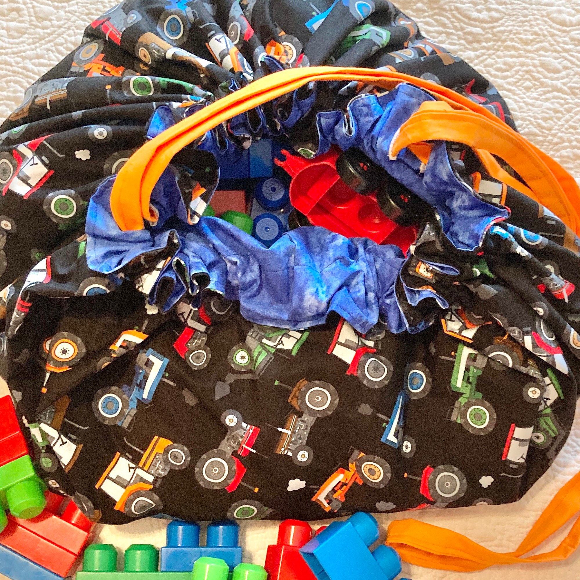 Drawstring playmat play mat bag toy storage bag play mat Etsy
