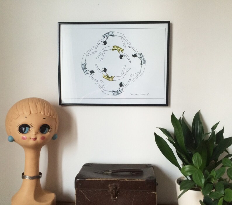Serie La Vie En Rond Illustration Tourner en rond Série les | Etsy