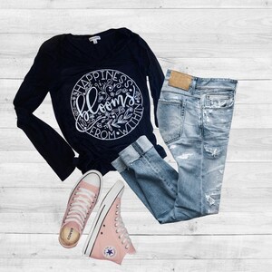 Happiness Blooms From Within Graphic Tee