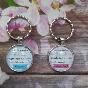 Mini price original request godfather godmother, simple godfather godmother keychain, do you want to be my godfather, godfather gift, godmother gift