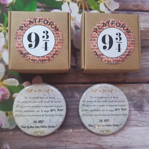 Demande témoin mariage thème Harry Potter, magnet témoin 56mm, veux tu être mon témoin, demande originale témoins sorcier/sorcière