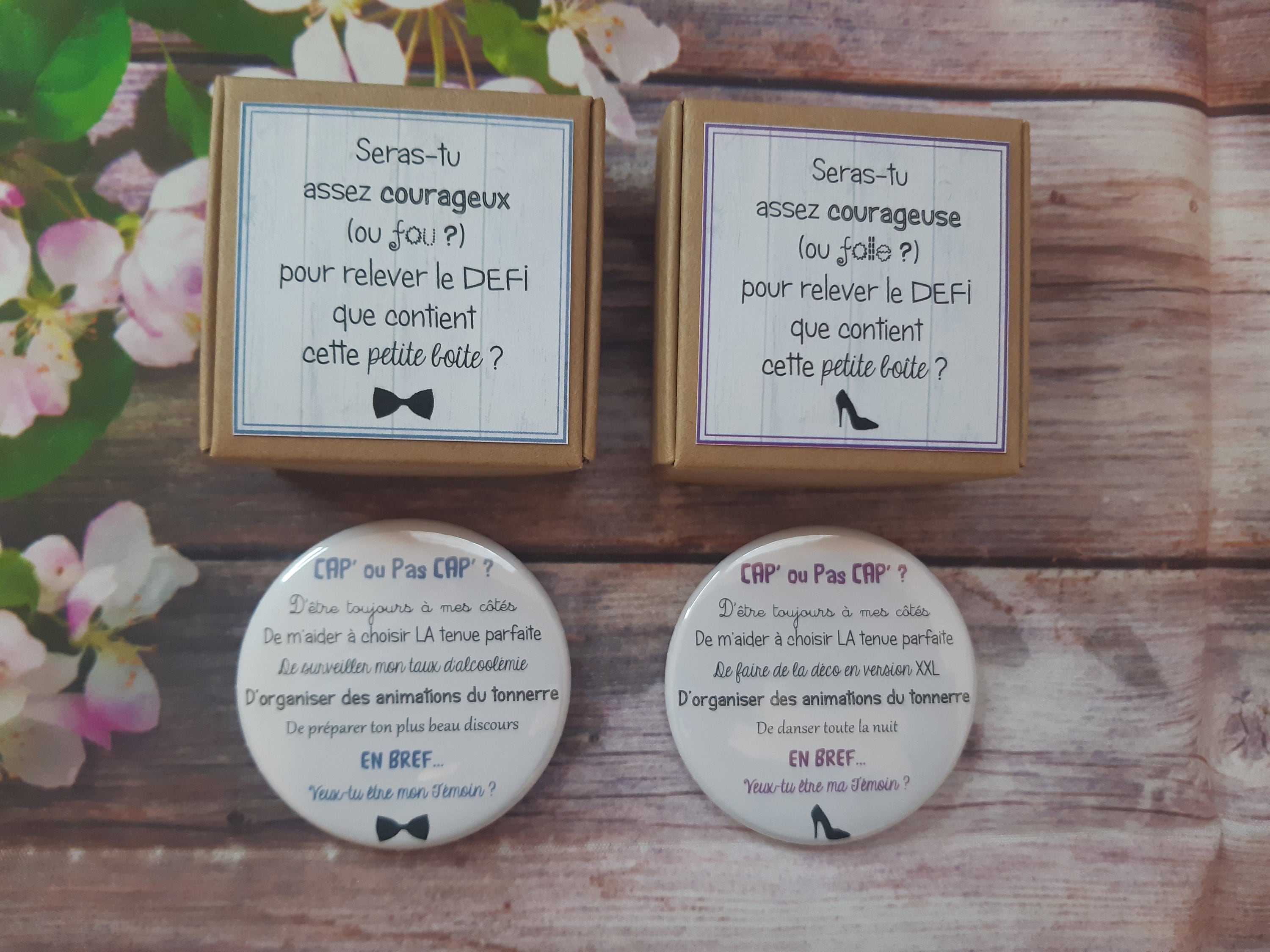 Boîte de demande en mariage France