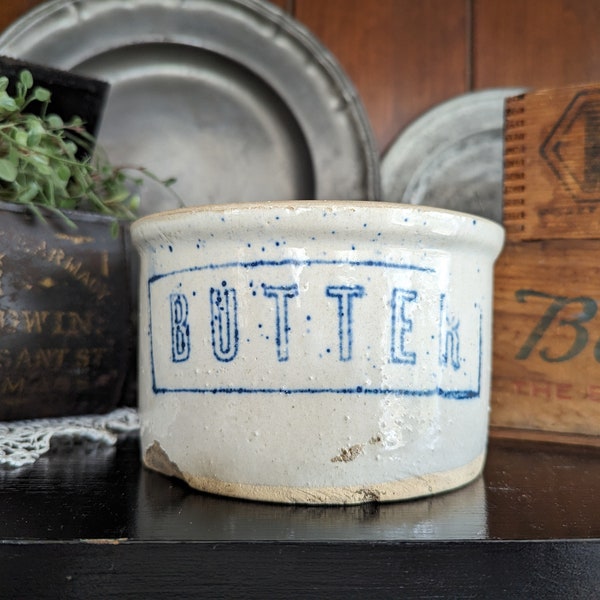 Vintage Stoneware Butter Crock