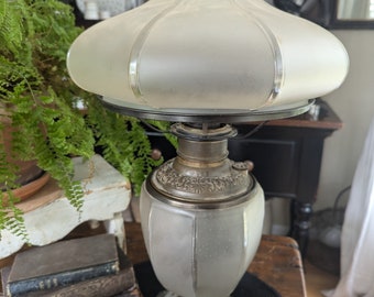 Vintage 1796 Victorian oil lamp