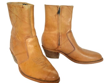 1970er 1980er Vintage Western Cowboystiefel Unisex