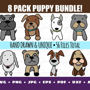 Puppy SVG, Dog SVG, Puppy Art, Puppy Stickers, Cartoon Dogs, Cartoon Puppies, Cute Baby Puppy, Dog PNG