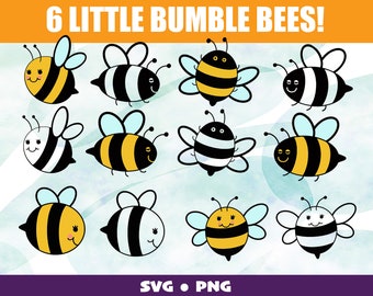 Bee SVG PNG Files, Bumble Bee, Honey Bee, for cutting machines, digital clipart, Bee art, Bee Line Art, Silhouette, Cricut